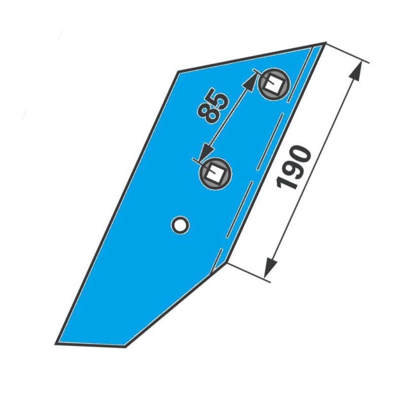 Lemken 3363987 Dłuto lemiesza lewe WG2S