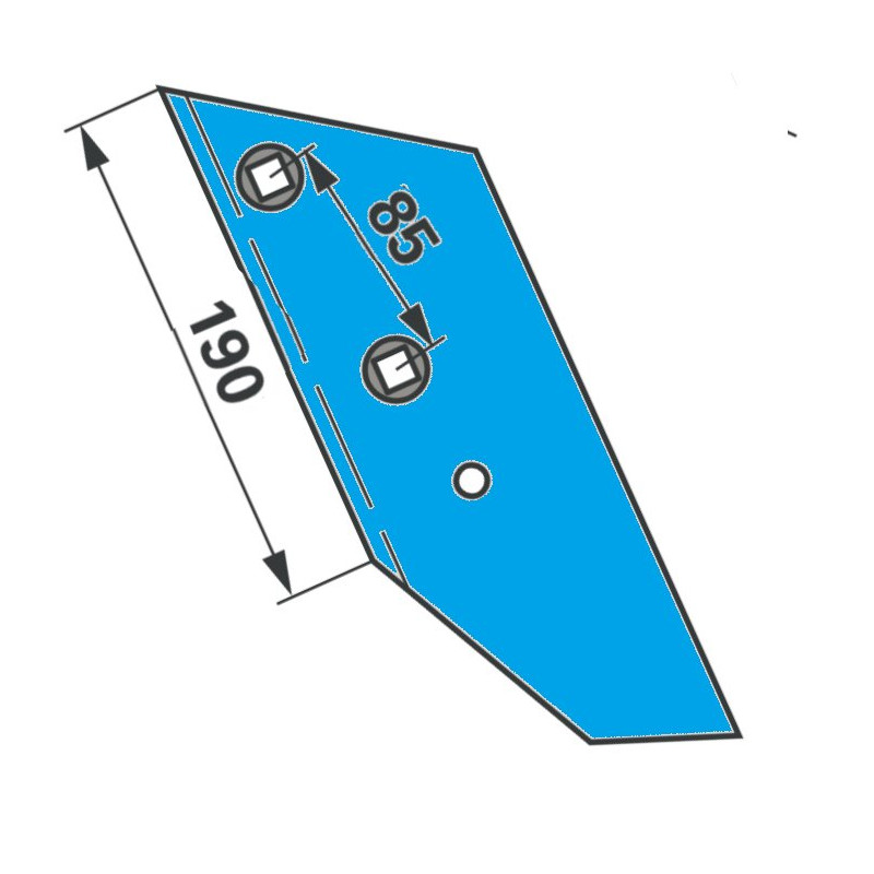 Lemken 3363986 Dłuto lemiesza prawe WG2S