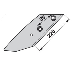 Lemken 3364155 Dłuto lemiesza lewe C2SP