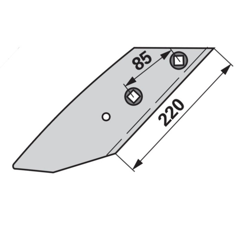 Lemken 3364155 Dłuto lemiesza lewe C2SP