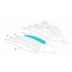 Lemken 3444418 Listwa odkładni 1 DMCS40 prawa DuraMaxx