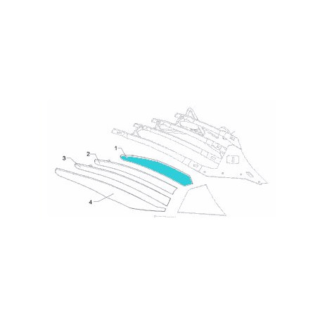 Lemken 3444418 Listwa odkładni 1 DMCS40 prawa DuraMaxx