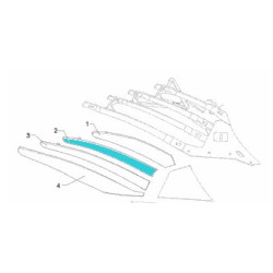 Lemken 3444428 Listwa odkładni 2 DMCS40 prawa DuraMaxx