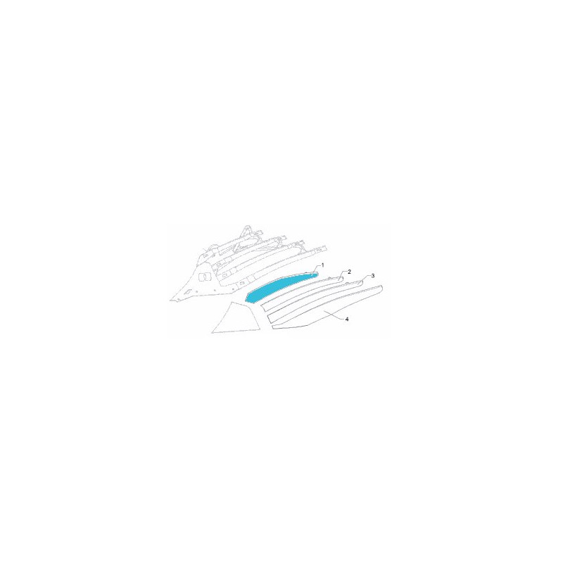 Lemken 3444419 Listwa odkładni 1 DMCS40 lewa DuraMaxx