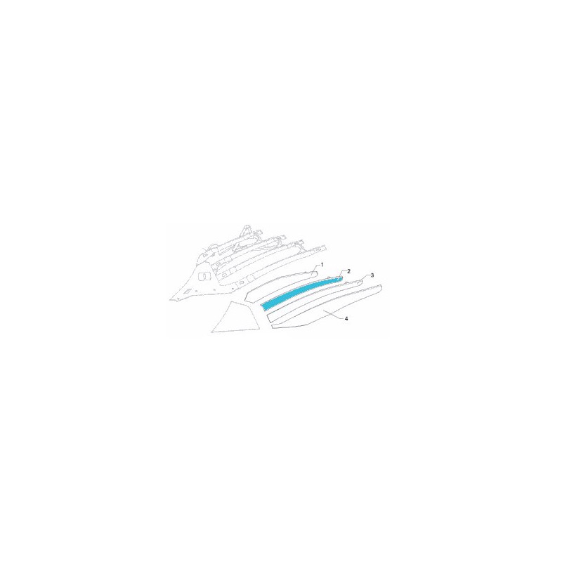 Lemken 3444429 Listwa odkładni 2 DMCS40 lewa DuraMaxx