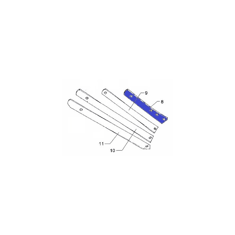 Lemken 3444110 Listwa odkładni 1 US30/35/40 prawa