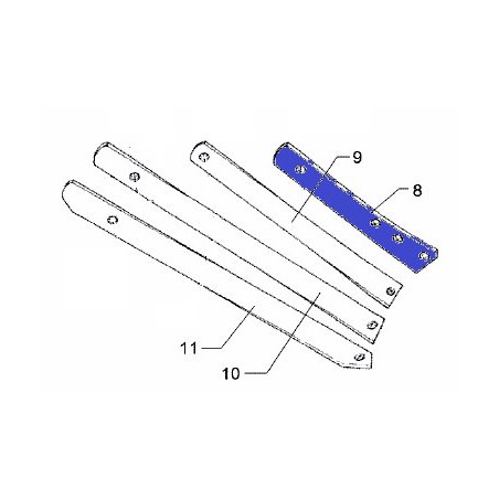 Lemken 3444110 Listwa odkładni 1 US30/35/40 prawa