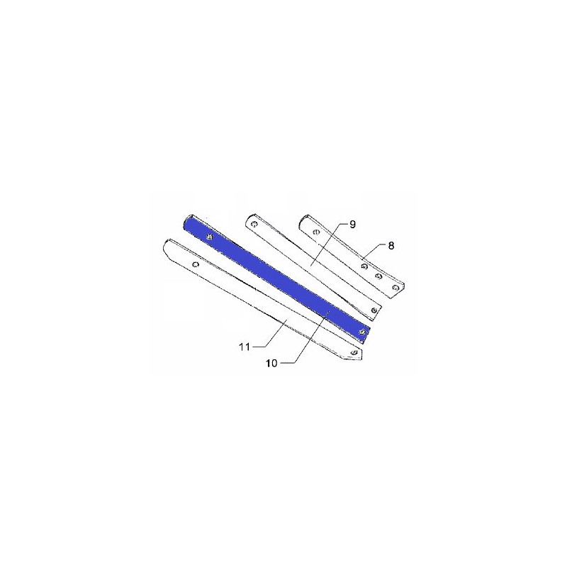 Lemken 3444130 Listwa odkładni 3 US35/40 prawa