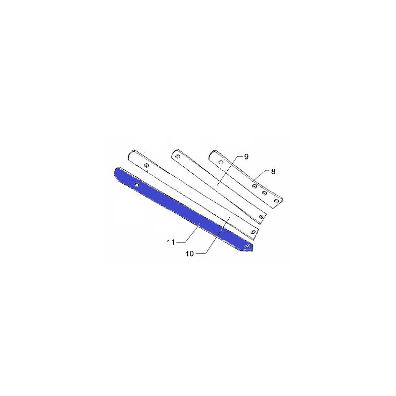 Lemken 3444134 Listwa odkładni 4 US35 prawa