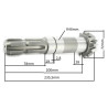Comer 0.290.5001.00 wałek zakończony zębnikiem Z-12 M5, 1i3/8" Z-6 - T-290A,