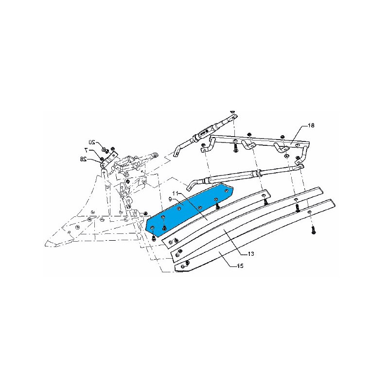 Lemken 34410061 Listwa odkładni 1b BS40/BS42 lewa od 15.08.2022