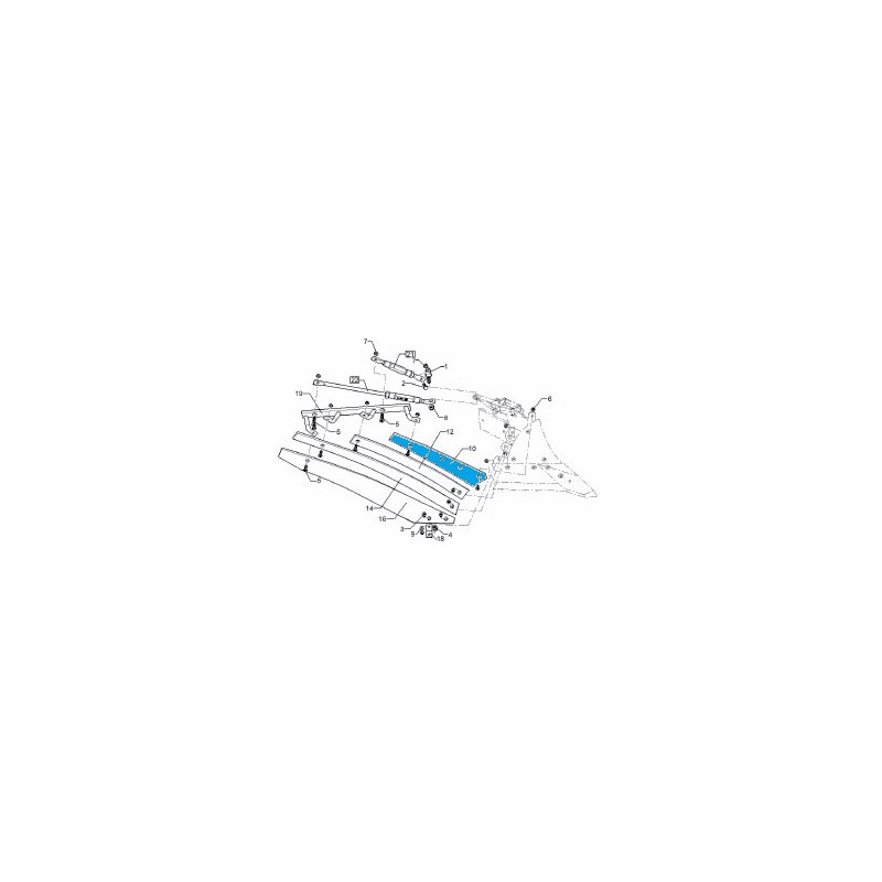 Lemken 34410058 Listwa odkładni 1a BS40/BS42 prawa od 15.08.22r.