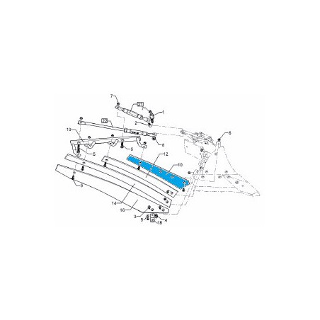 Lemken 34410058 Listwa odkładni 1a BS40/BS42 prawa od 15.08.22r.