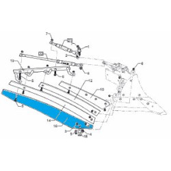 Lemken 34410068 Listwa odkładni 4 BS40/BS42 prawa od 15.08.2022r.