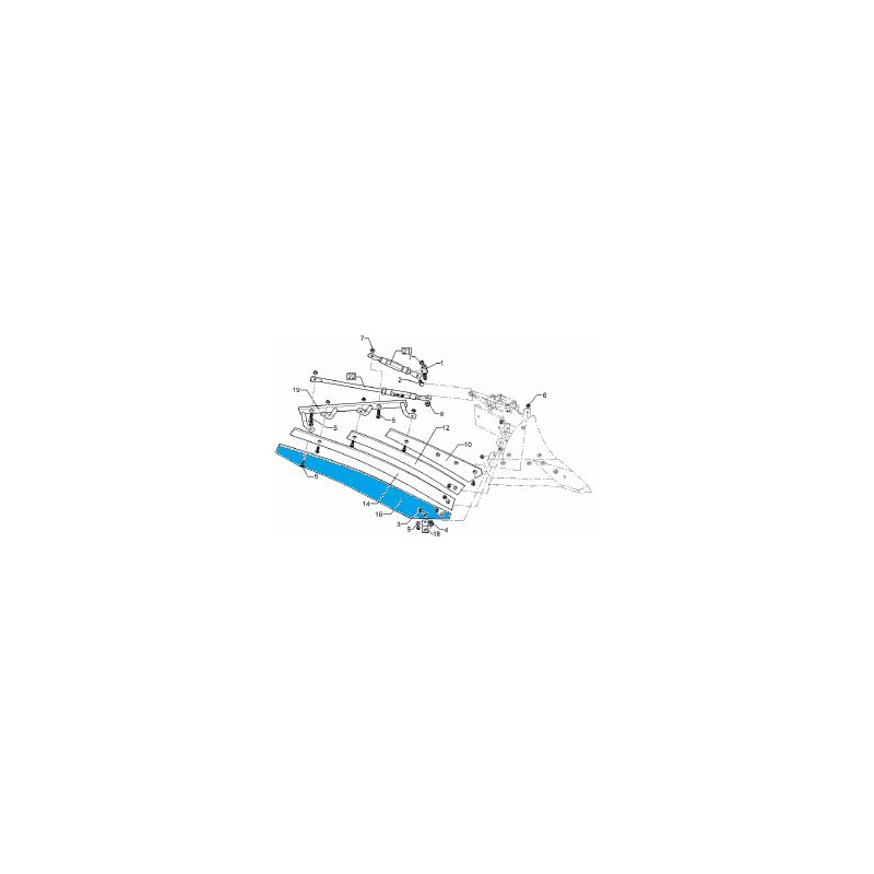 Lemken 34410068 Listwa odkładni 4 BS40/BS42 prawa od 15.08.2022r.