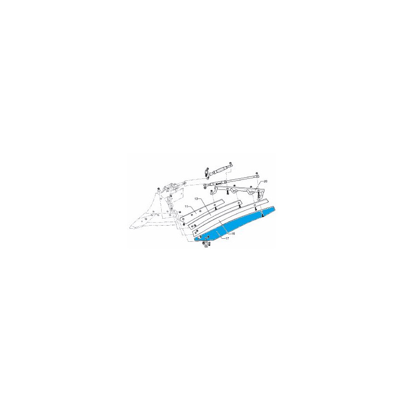 Lemken 34410069 Listwa odkładni 4 BS40/BS42 lewa od 15.08.2022