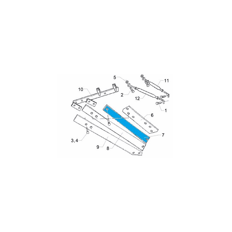 Odkładnica 2 TS46 RH 792 mm 3444226 Lemken 5071-3444226