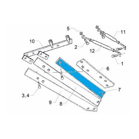Odkładnica 2 TS46 RH 792 mm 3444226 Lemken 5071-3444226