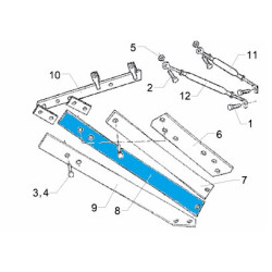 Odkładnica 3 TS46 RE 988 mm 3444236 Lemken 5071-3444236
