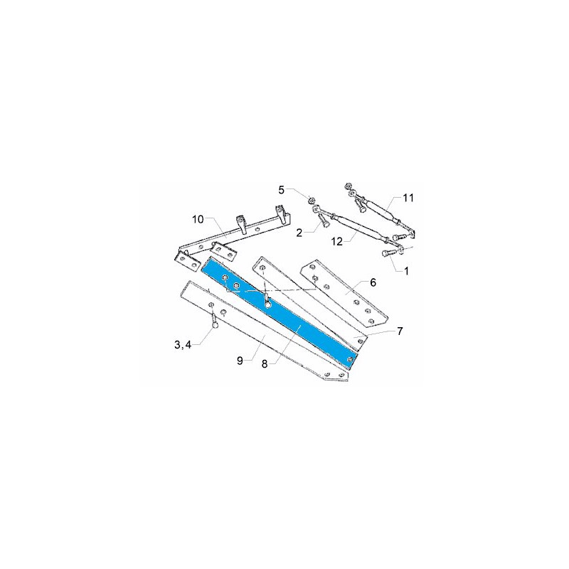 Odkładnica 3 TS46 RE 988 mm 3444236 Lemken 5071-3444236