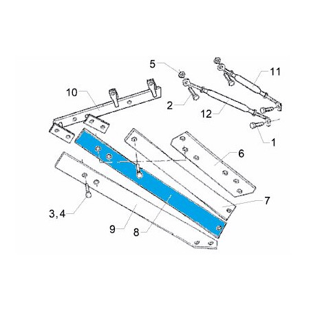 Odkładnica 3 TS46 RE 988 mm 3444236 Lemken 5071-3444236