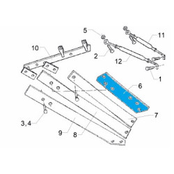 Odkładnica 2 TS46 RH 792 mm 3444226 Lemken 5071-3444216