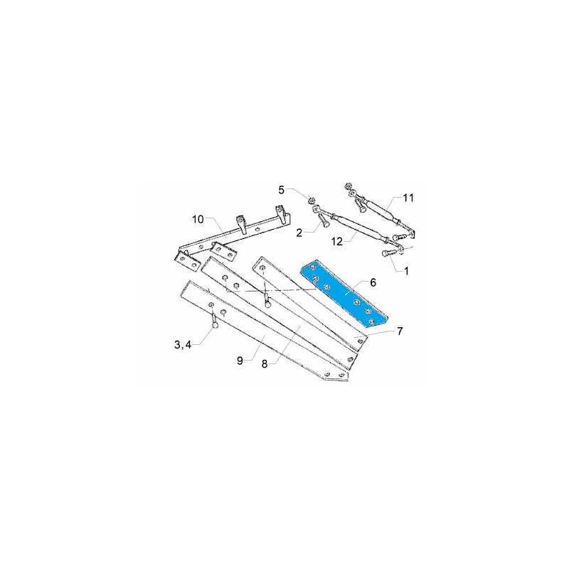 Odkładnica 2 TS46 RH 792 mm 3444226 Lemken 5071-3444216