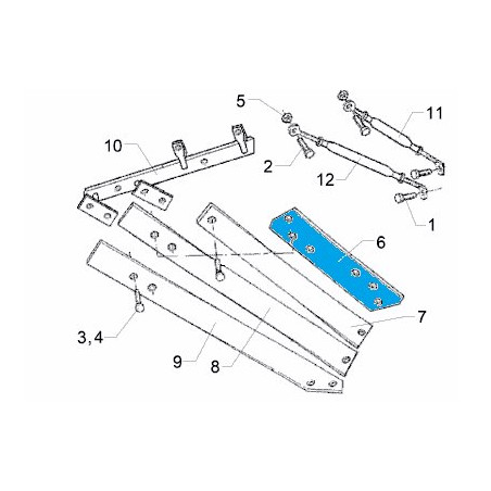 Odkładnica 2 TS46 RH 792 mm 3444226 Lemken 5071-3444216