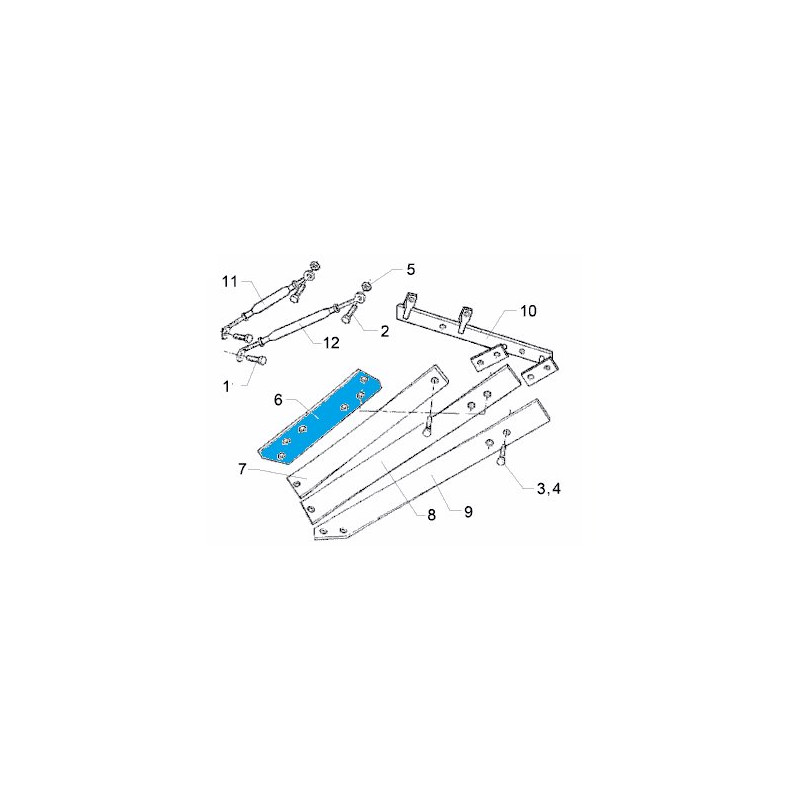 Odkładnica 2 TS46 RH 792 mm 3444226 Lemken 5071-3444217