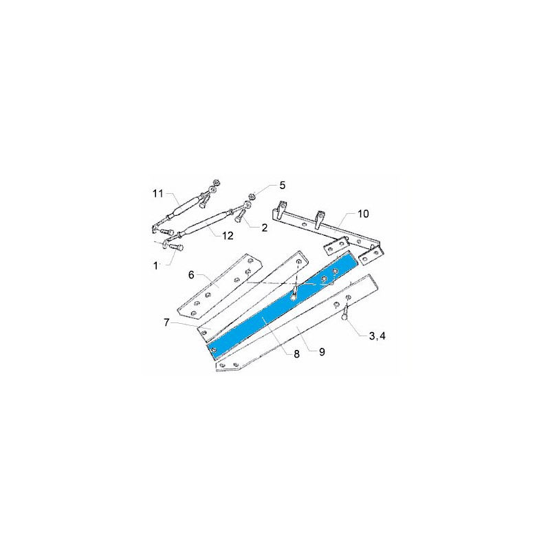 Odkładnica 3 TS46 LI 988 mm 3444237 Lemken 5071-3444237
