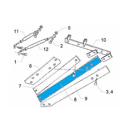 Odkładnica 3 TS46 LI 988 mm 3444237 Lemken 5071-3444237