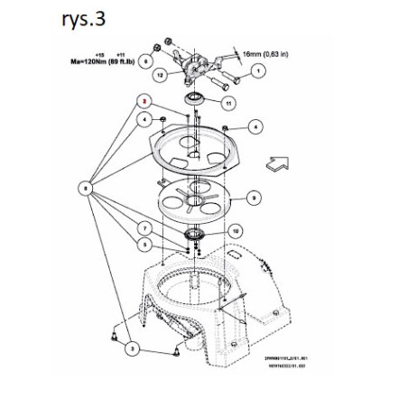 Vicon KG01053800 Nakrętka M10 A2 samohamowna