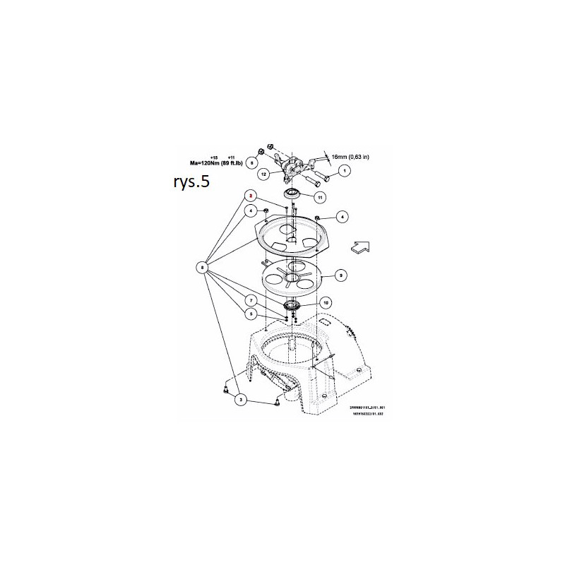 Vicon KG00498700 Śruba M10x25 A2