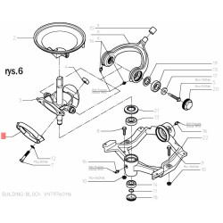 Vicon PS VN90040851 Pierścień zabezpieczający Kverneland