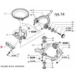 Vicon PS VN90070552 Plastikowa zaślepka wtyczka Vicon zam.