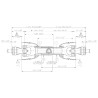 Wał WOM T90 1560 Nm, L-1410 mm, 1i3/4"Z20-1i3/4"Z20 Comer