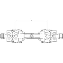 Wał WOM szerokokątny T CvJ 60 L1610 mm, 1i3/8"Z6-1i3/8"Z6 Comer