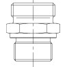 Przyłącze B, gwint przyłącza 3/8"BSP-gwint złącza22x1,5-15L Voss 11115LR38WDA