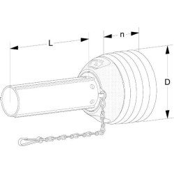 Walterscheid 1116376 Osłona wałka WOM połowa wewn. PG30, 1000mm D98 B-232