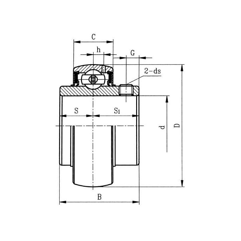 Wkład łożyska UC202INA INA/FAG 4047643052085
