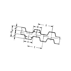 Pasek zębaty obustronnie T5-10mm 163 zębów 815mm ZRM-D Optibelt 4014486066685