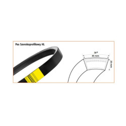 Pasek HL 3200 super czerwony żniwny