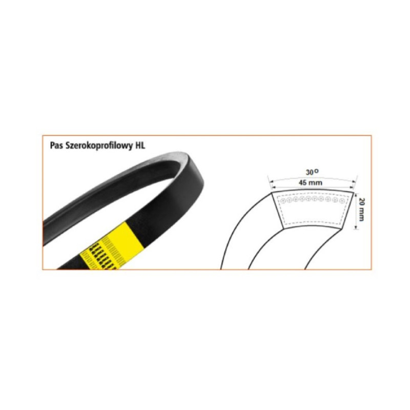 Pasek HL 3200 super czerwony żniwny