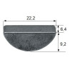 Wpust czółenkowy calowy 6,4x9,2x22,2 - 1/4"x7/8"