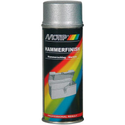 Lakier młotkowy Motip, srebrny 400 ml