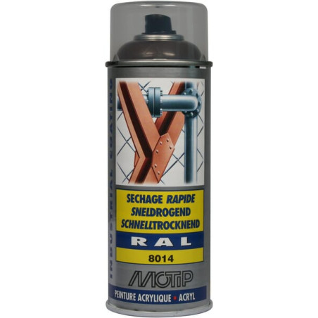 Lakier akrylowy w sprayu, RAL 8014 brązowy 400 ml