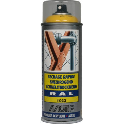 Lakier akrylowy w sprayu, RAL 1023 żółty ostrzegawczy 400 ml