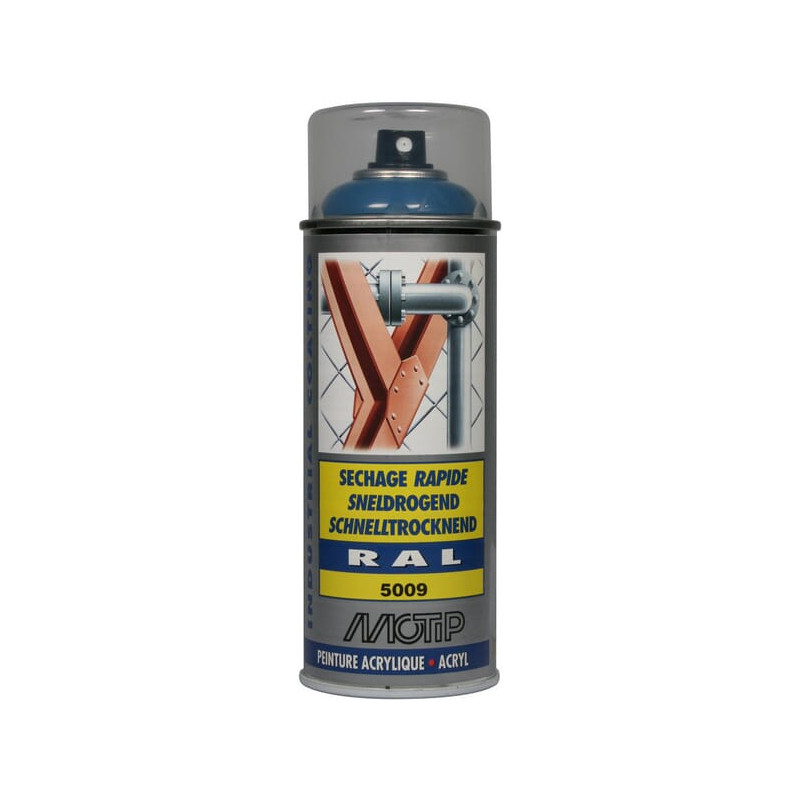 Lakier akrylowy w sprayu, RAL 5009 niebieski 400 ml