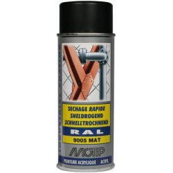 Lakier akrylowy w sprayu, RAL 9005 czarny matowy 400 ml