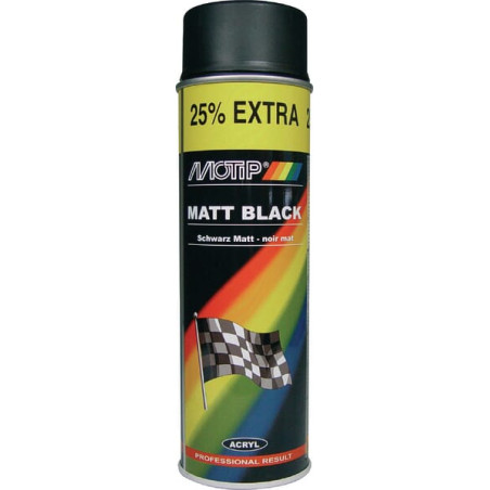 Lakier akrylowy Rally, czarny matowy 500 ml